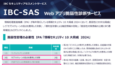 IBC-SAS  Web アプリケーション診断